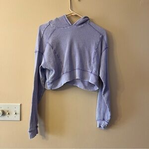 Wild Fable Purple Waffle Knit Cropped Hood Sweatshirt
Size XXL